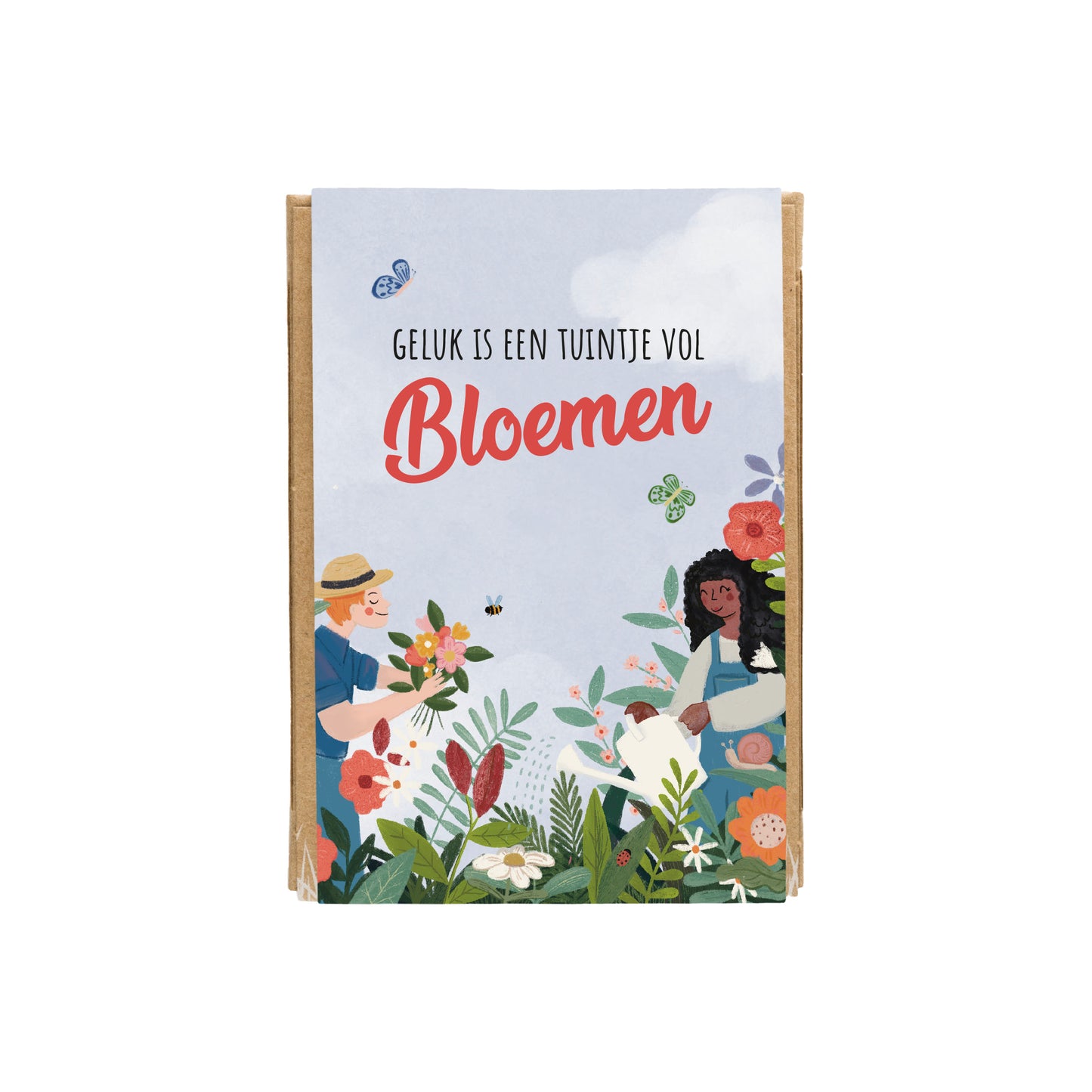 Gift Box Mini met 4 bloembommetjes - Lucky Gardening